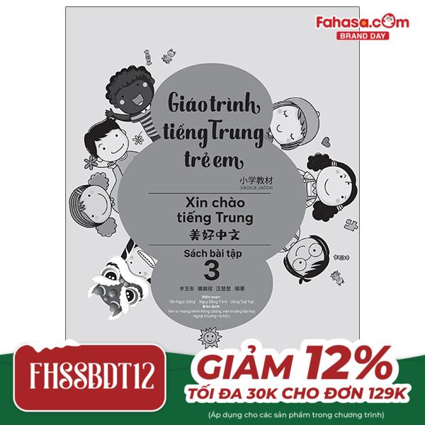 giáo trình tiếng trung trẻ em - xin chào tiếng trung - sách bài tập 3