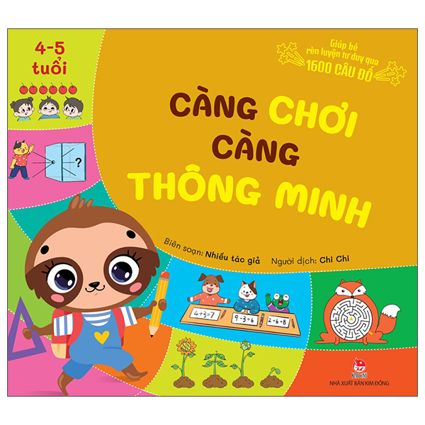 Giup Be Ren Luyen Tu Duy Qua 1600 Cau Do - Cang Choi Cang Thong Minh - 4-5 Tuoi