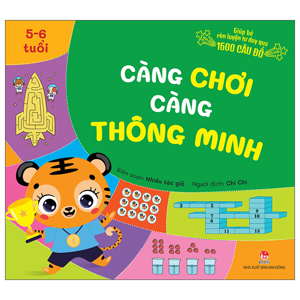 Giup Be Ren Luyen Tu Duy Qua 1600 Cau Do - Cang Choi Cang Thong Minh - 5-6 Tuoi