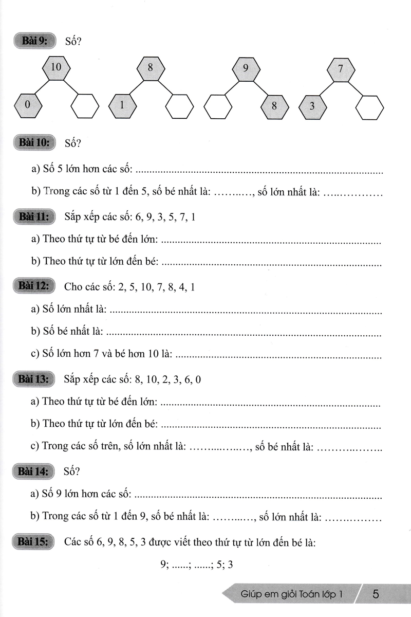 giúp em giỏi toán lớp 1 (biên soạn theo chương trình giáo dục phổ thông mới) - Ảnh 7