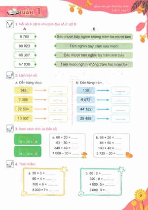 giúp em yêu thích học toán - lớp 4 - tập 1 - Ảnh 6
