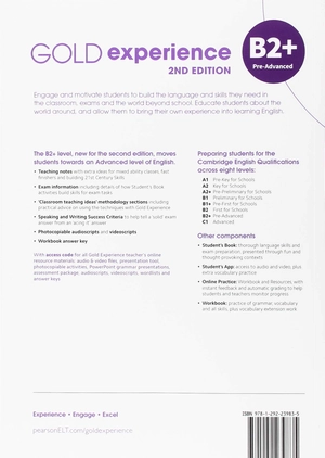 gold experience 2ed - b2 + teacher's book ith online practice, teacher's resources & presentation tool - Ảnh 3