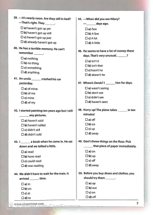 graded multiple - choice english test level a2 (không cd) - Ảnh 8