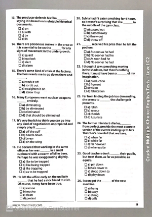 graded multiple - choice english test level c2 (không cd) - Ảnh 10