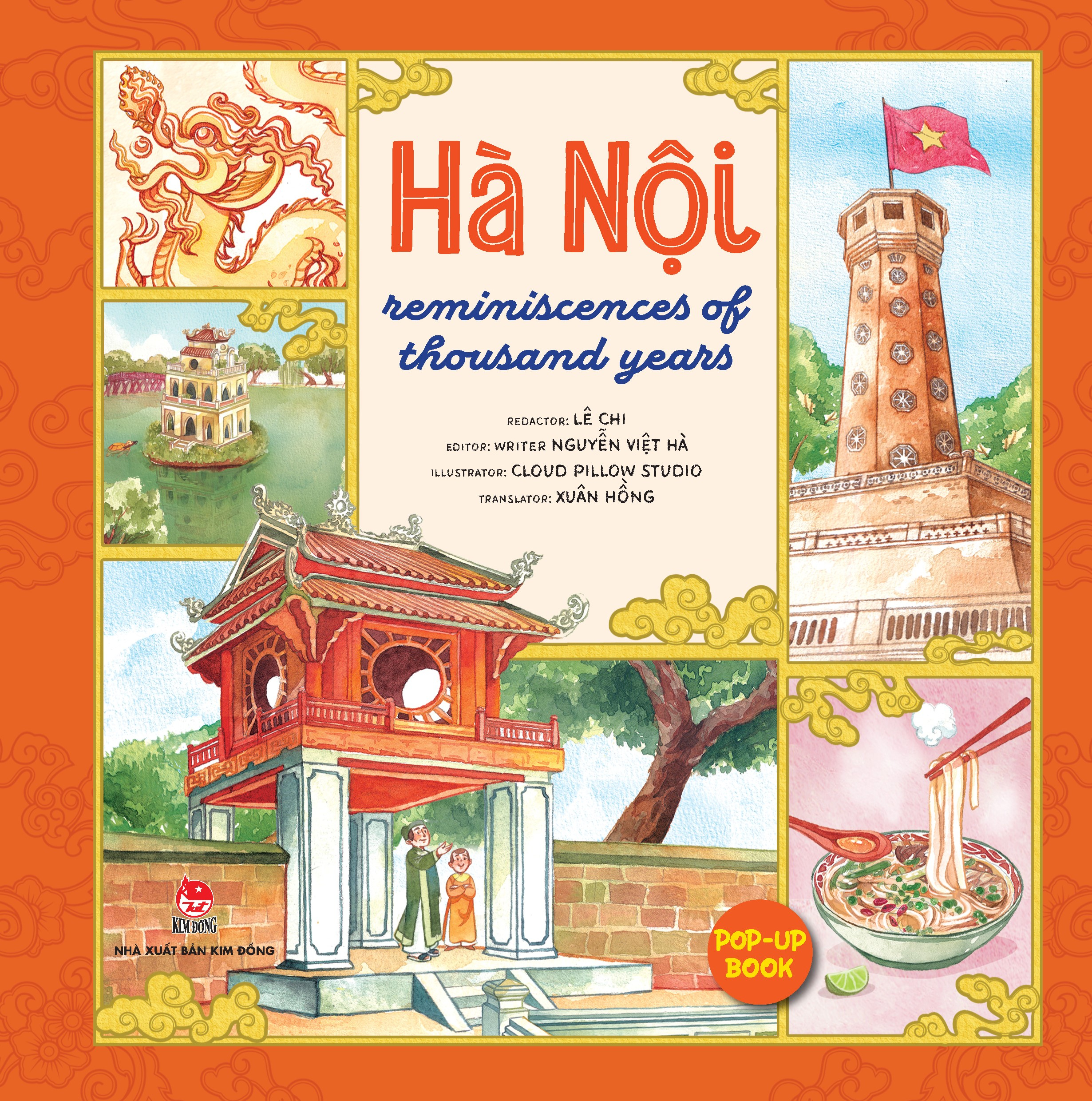 hà nội - reminiscences of thousand years - sách pop-up (tái bản 2024)