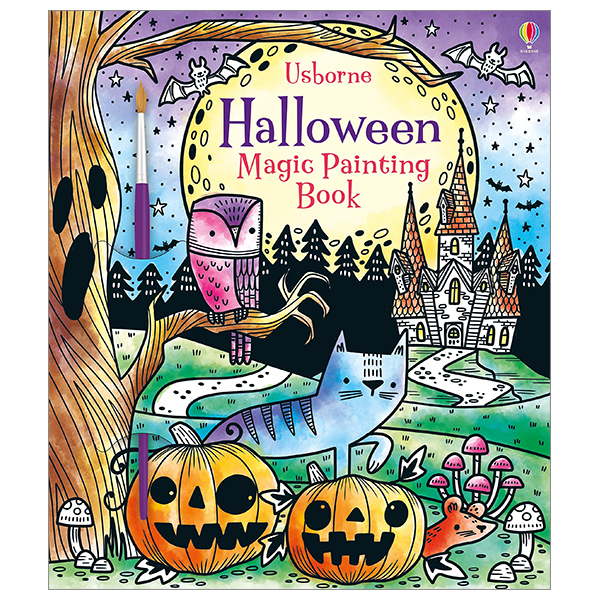 halloween magic painting book