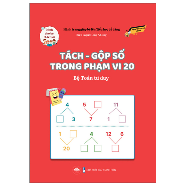Hành Trang Giúp Bé Lên Tiểu Học Dễ Dàng - Tách-Gộp Số Trong Phạm Vi 10 - Bộ Toán Tư Duy - Dành Cho Trẻ 3-6 Tuổi - Ảnh 4