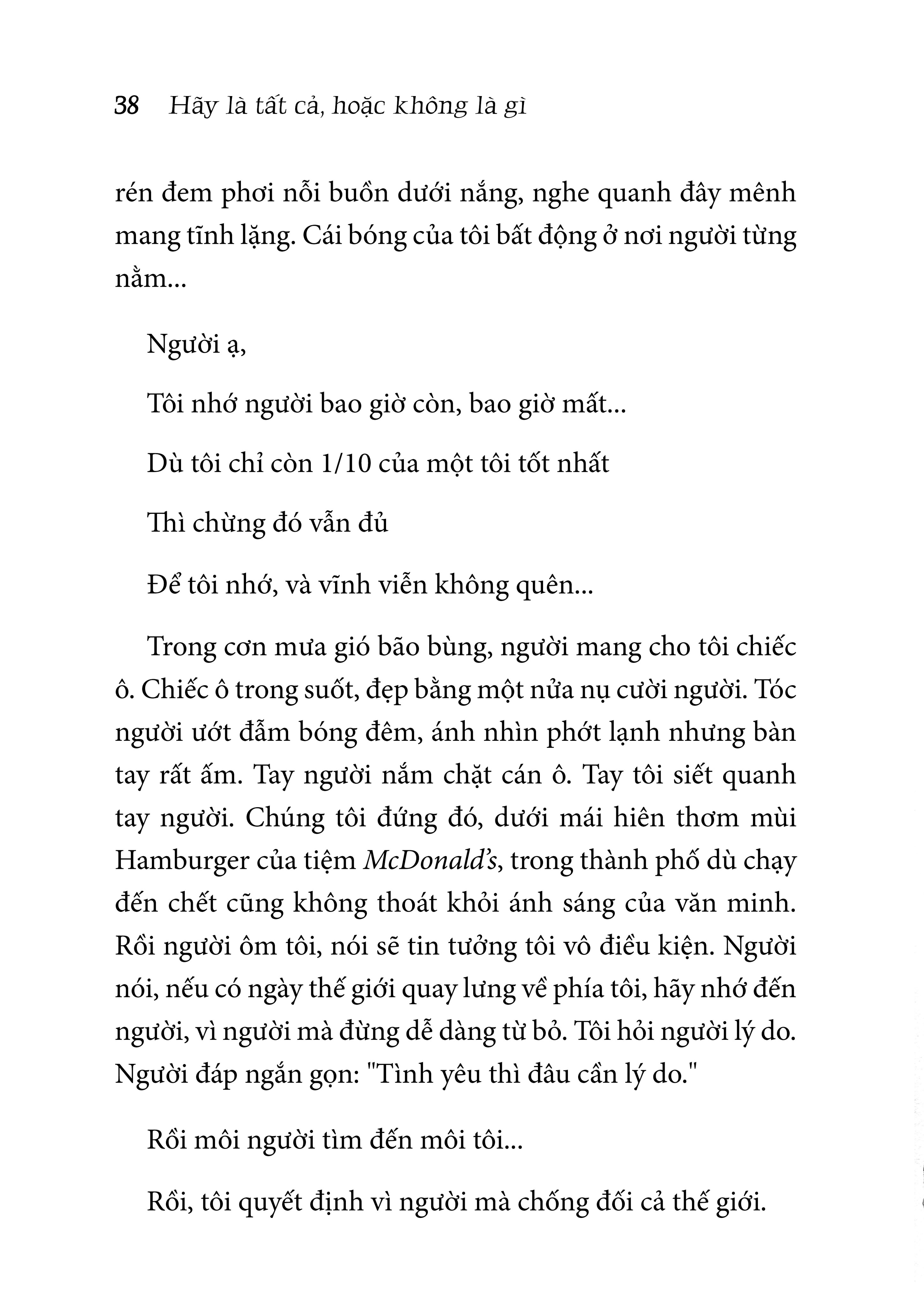 hãy là tất cả, hoặc không là gì - Ảnh 3