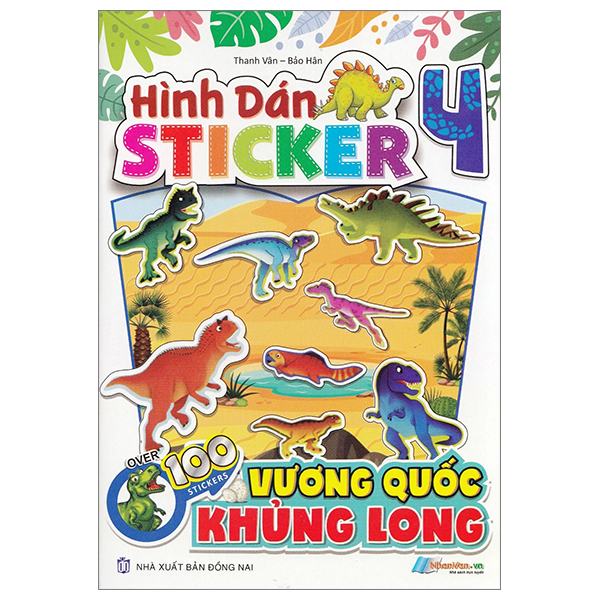 hình dán stickers - vương quốc khủng long - tập 4