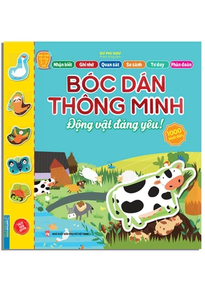 hoàn thiện kỹ năng 3-7 tuổi - bóc dán hình thông minh - động vật đáng yêu - Ảnh 2