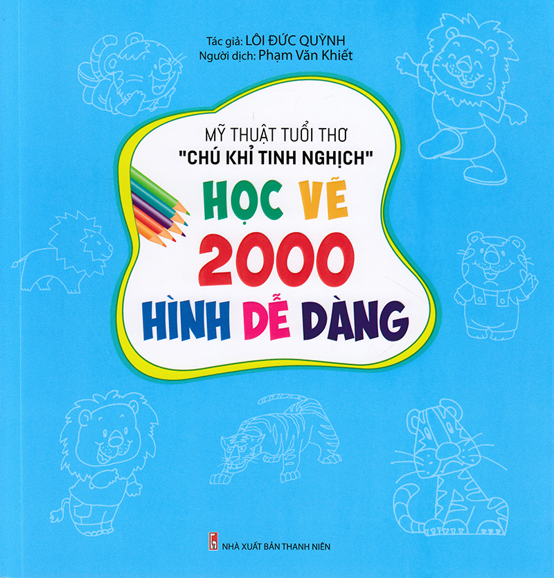 Học Vẽ 2000 Hình Dễ Dàng - Mỹ Thuật Tuổi Thơ Chú Khỉ Tinh Nghịch - Ảnh 2