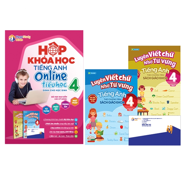 hộp khóa học tiếng anh online tiểu học - lớp 4