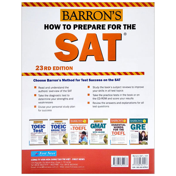 how to prepare for the sat 2009 - 23rd edition (kèm cd)