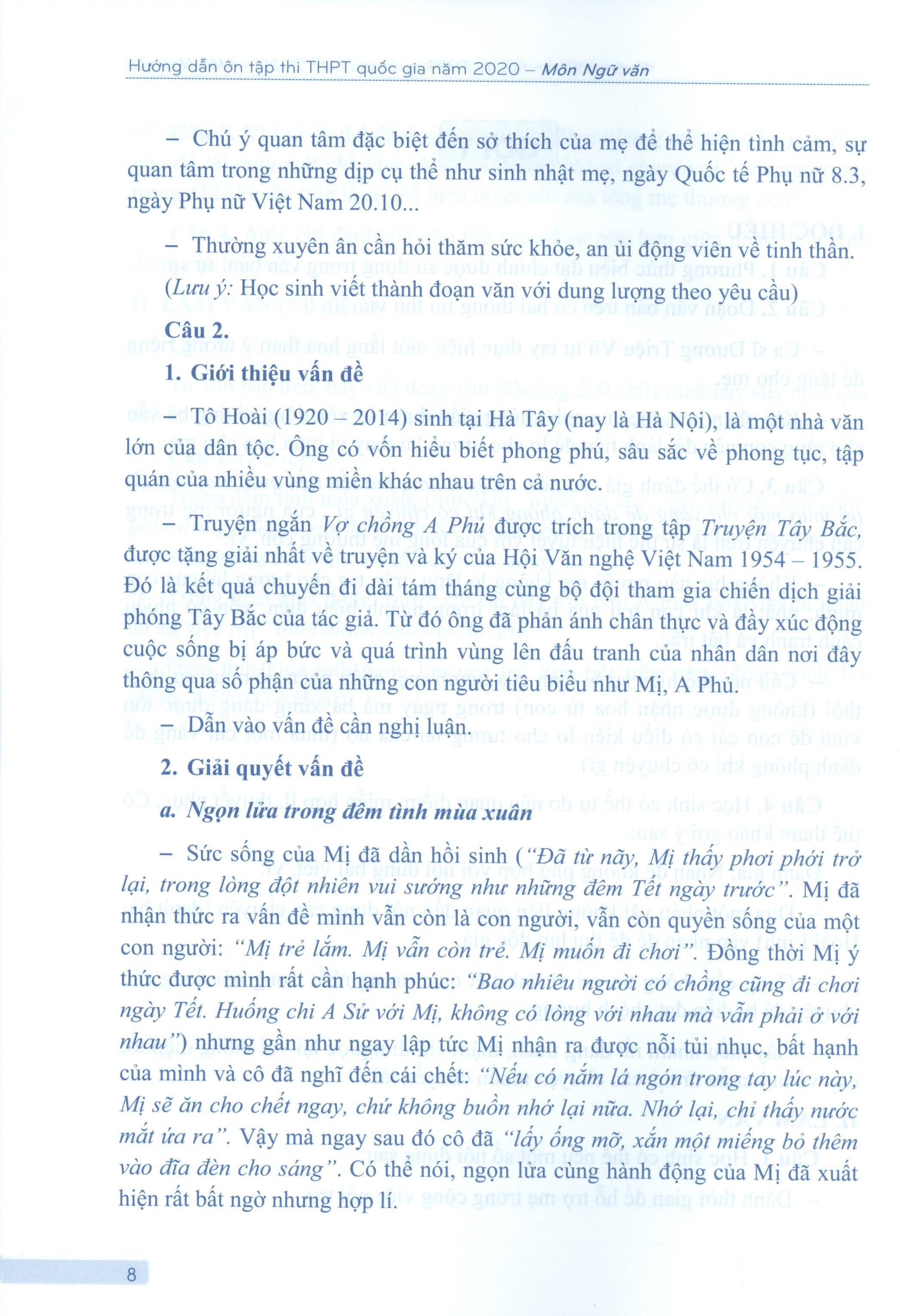 hướng dẫn ôn tập thi thpt quốc gia năm 2020 môn ngữ văn - Ảnh 8