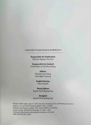 i-discover 9 - student's book & workbook - Ảnh 5