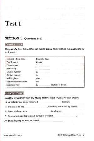 ielts listening_mock tests (+cd) - Ảnh 5