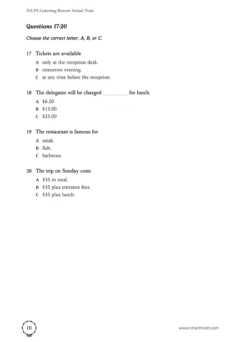 ielts listening recent actual tests - Ảnh 7