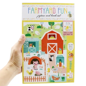 jigsaw & book set - farmyard fun - Ảnh 11