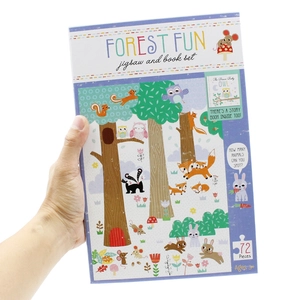 jigsaw & book set - forest fun - Ảnh 12