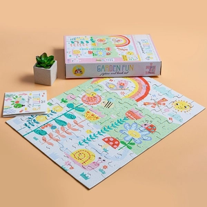jigsaw & book set - garden fun - Ảnh 5