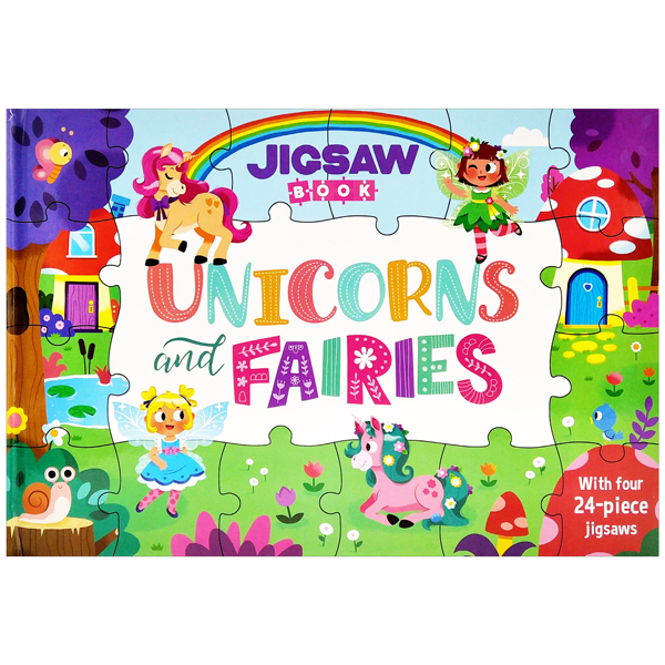 jigsaw book: unicorns and fairies