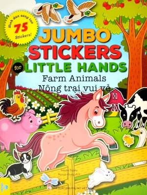 jumbo stickers for little hands - farm animals - nông trại vui vẻ - Ảnh 2