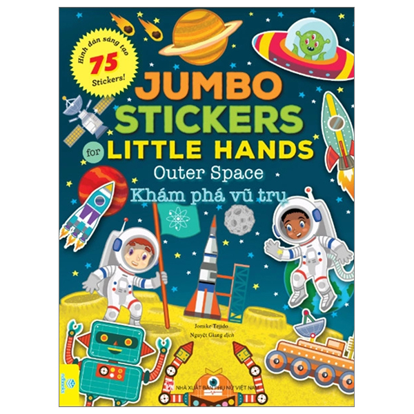 jumbo stickers for little hands - outer space - khám phá vũ trụ