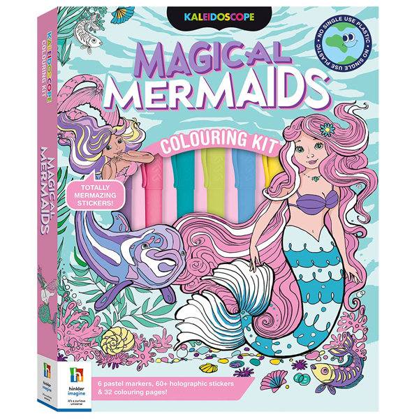 kaleidoscope colouring kit magical mermaids