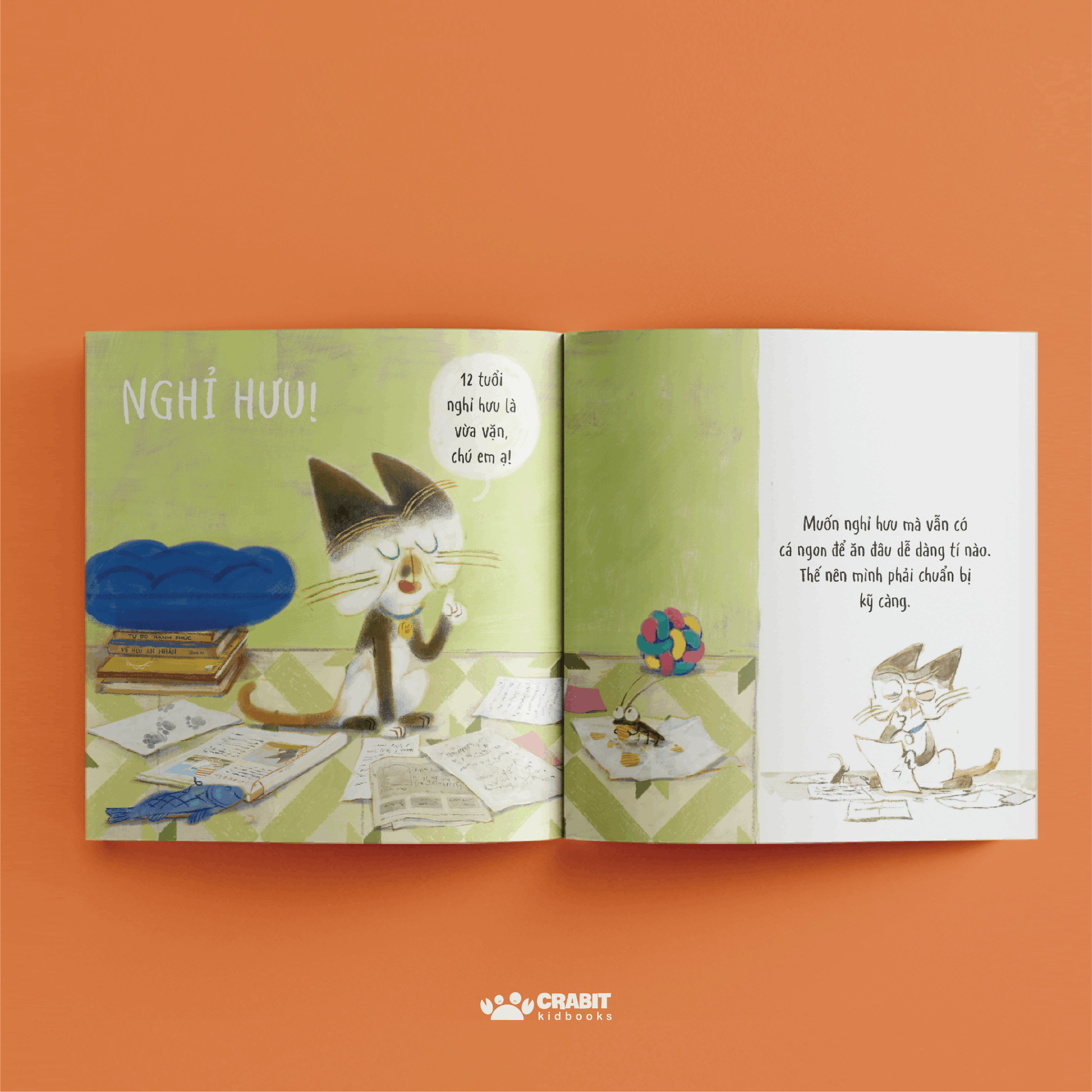 kế hoạch nghỉ hưu của mèo miu - bìa cứng - Ảnh 4