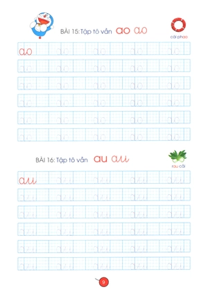 khởi đầu học viết - tập tô vần (tái bản 2019) - Ảnh 10