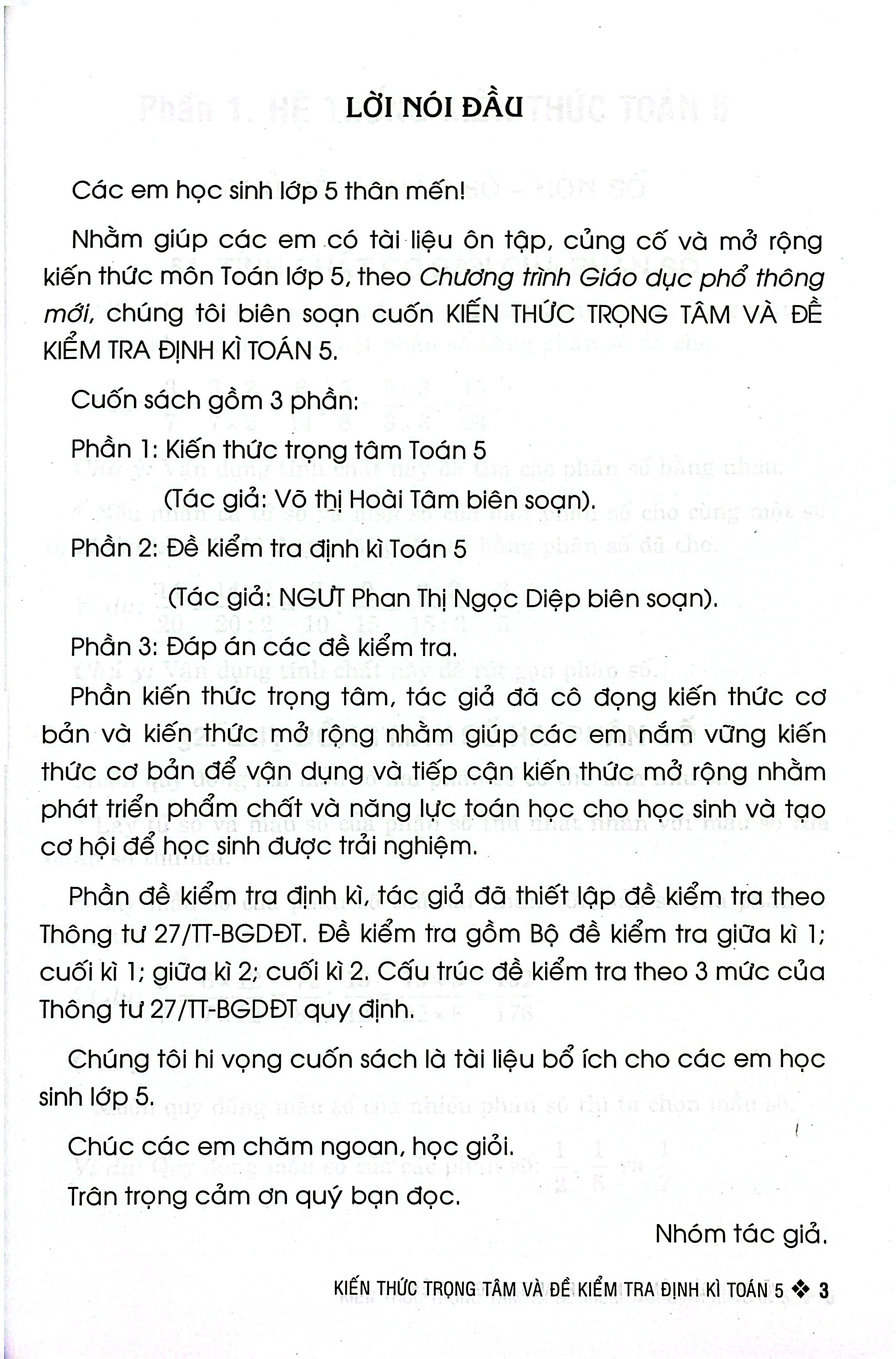 Kiến Thức Trọng Tâm Và Đề Kiểm Tra Định Kỳ Toán 5 - Ảnh 4