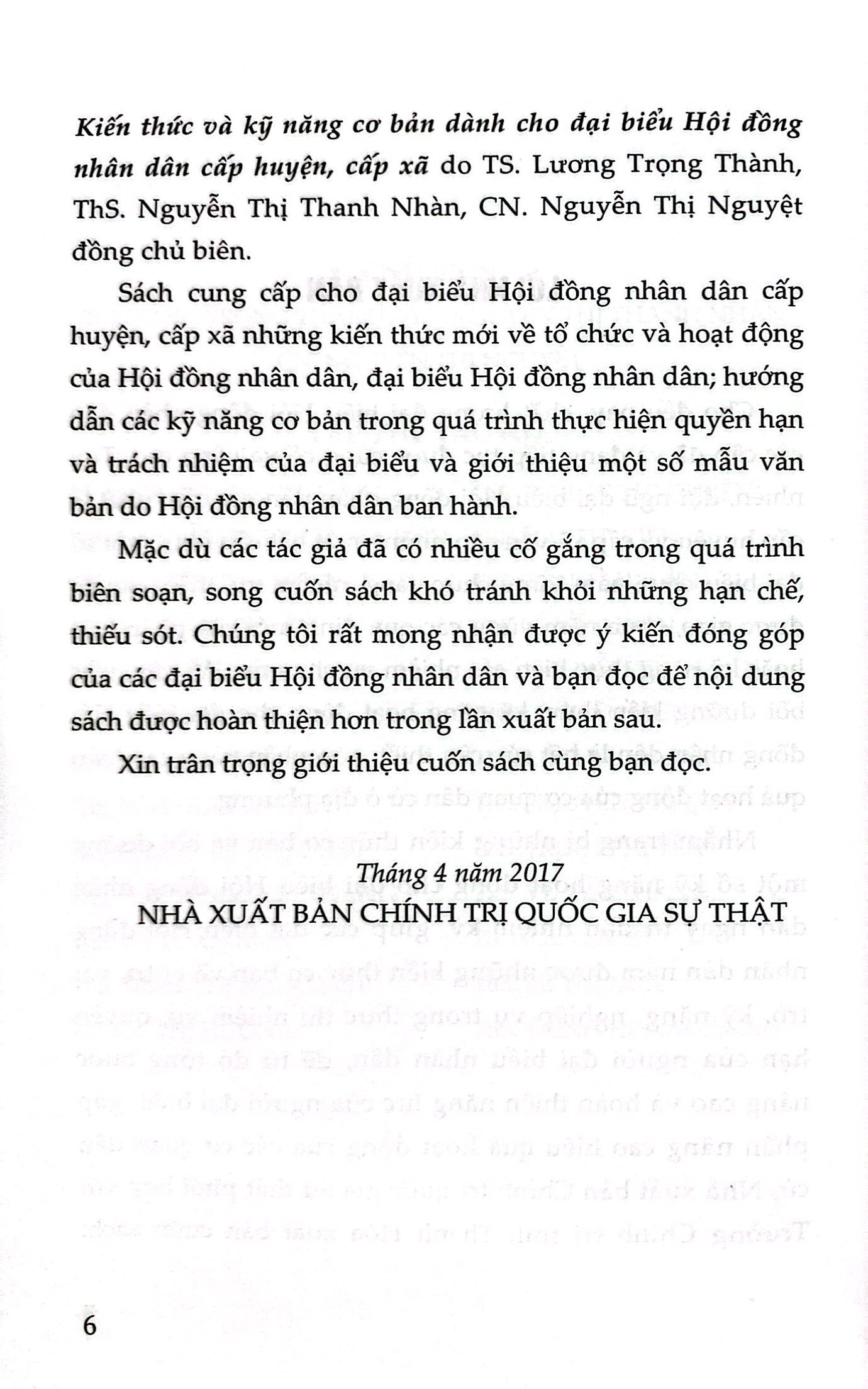 kiến thức và kỹ năng cơ bản dành cho đại biểu hội đồng nhân dân cấp huyện, cấp xã - Ảnh 4
