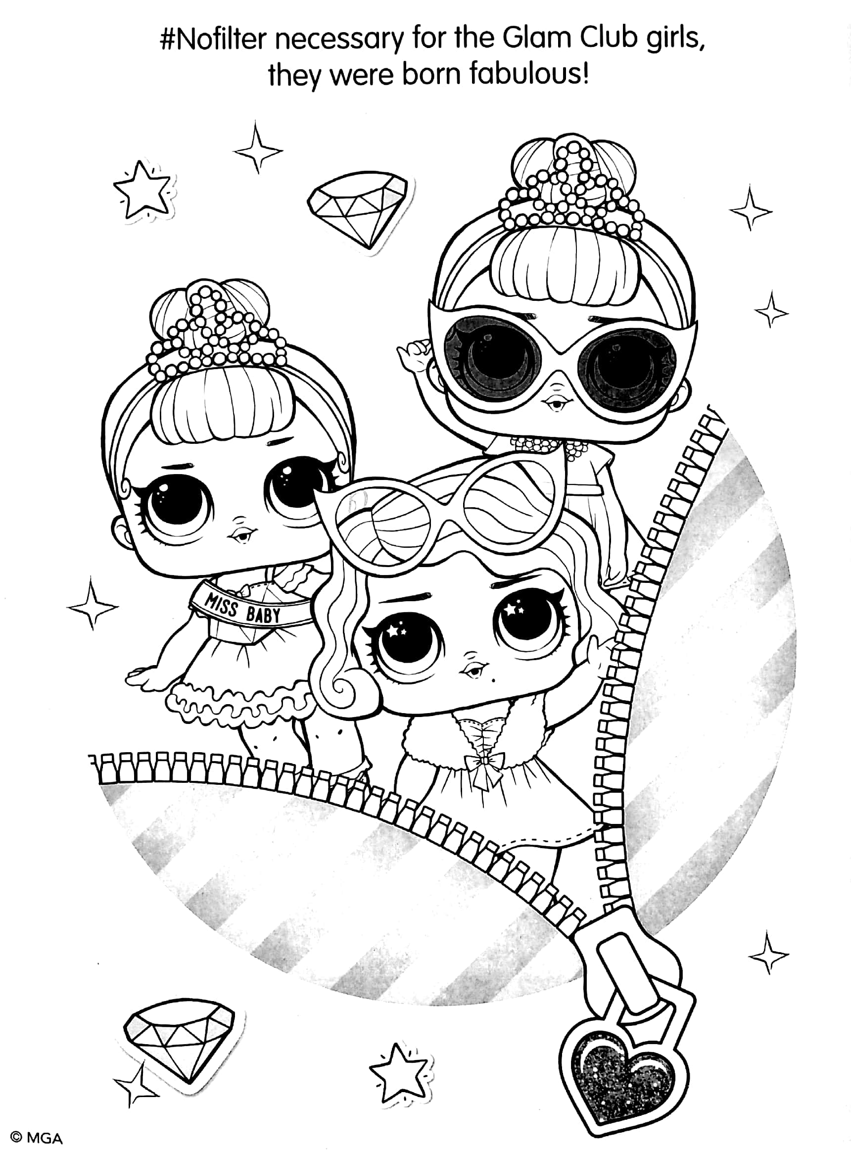 l.o.l surprise! cute rebels deluxe colouring book - Ảnh 3