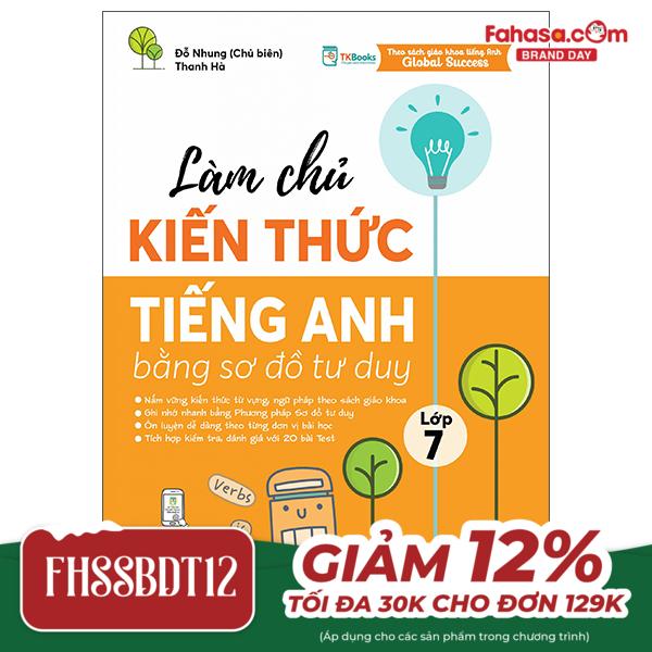 làm chủ kiến thức tiếng anh bằng sơ đồ tư duy lớp 7