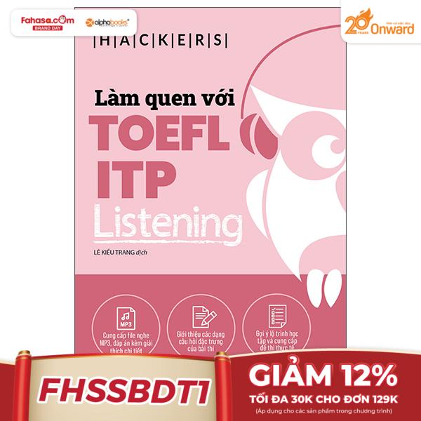 làm quen với toefl itp listening