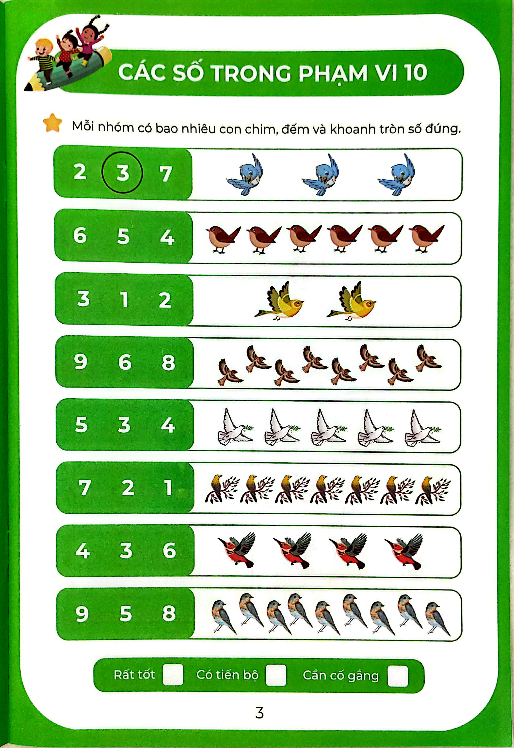 Lam  Tinh Nhanh - Hoc Toan Gioi - Nhan Biet So Va Lam Quen Voi Cac Phep Tinh - Bai Tap Toan Hoc Khai Sang - Ảnh 4