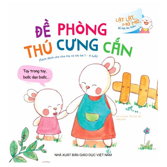lật lật, mở mở, bé học an toàn - đề phòng thú cưng cắn - Ảnh 3
