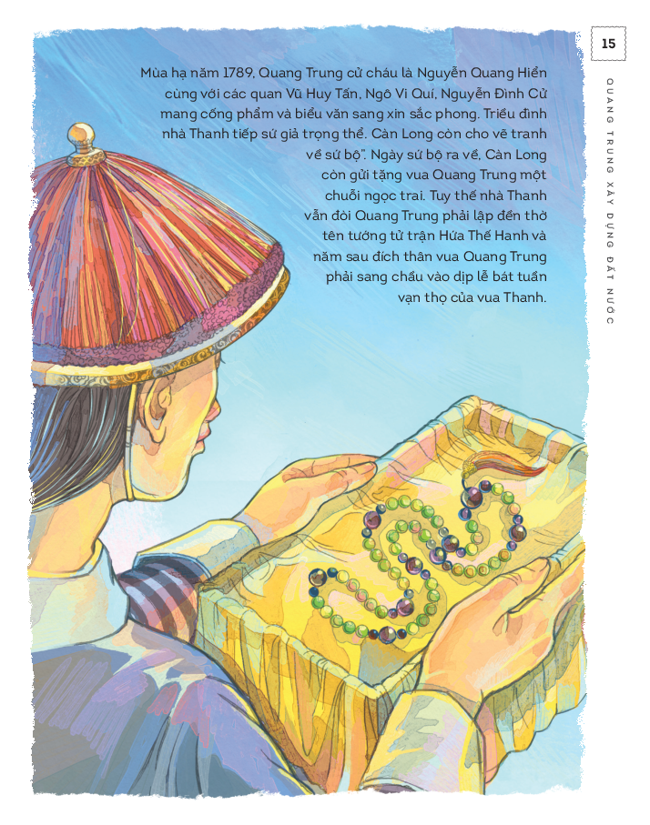 lịch sử việt nam bằng tranh - quang trung xây dựng đất nước - bản màu - bìa cứng - Ảnh 8