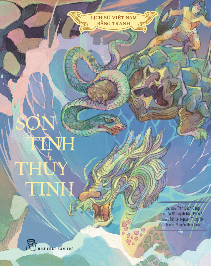 lịch sử việt nam bằng tranh - sơn tinh - thủy tinh - bìa cứng (bản màu) - Ảnh 2