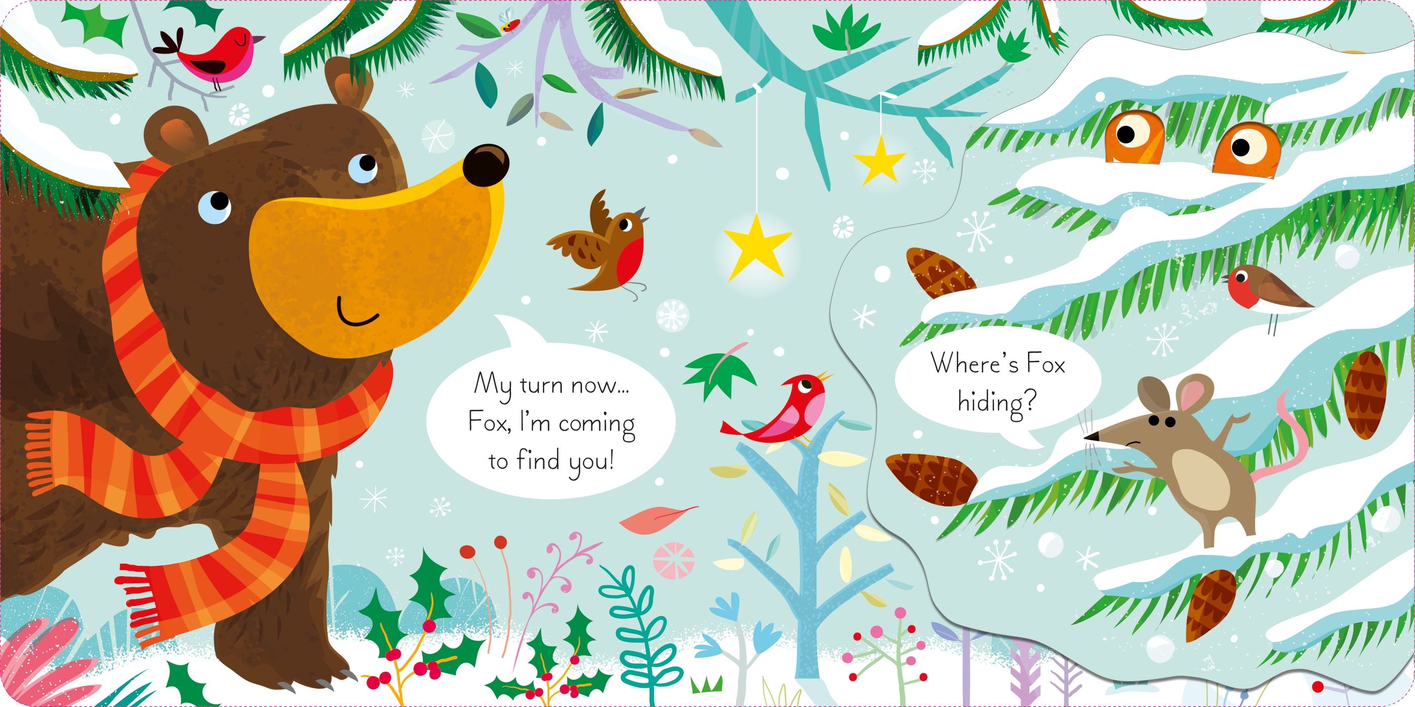 lift-the-flap play hide & seek with reindeer - Ảnh 4