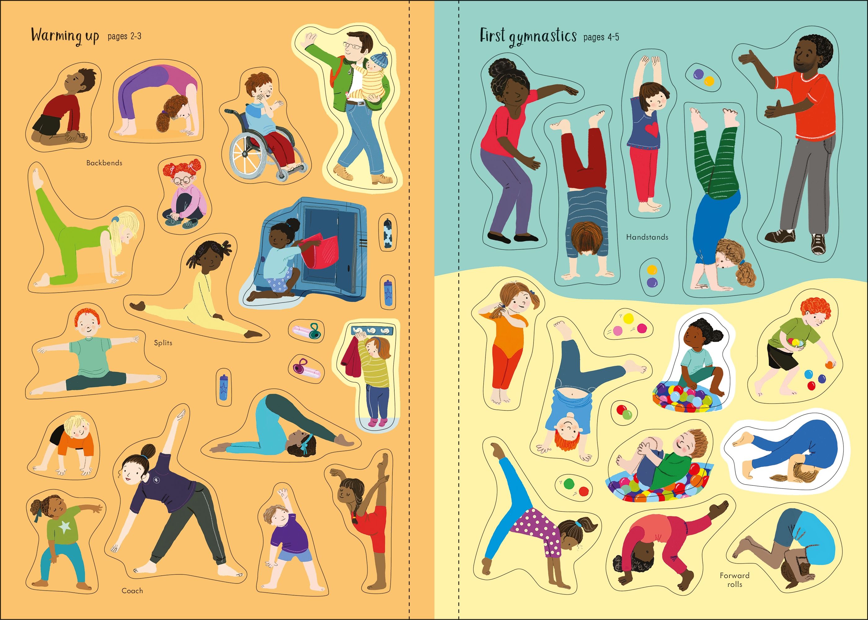 little first stickers gymnastics - Ảnh 5