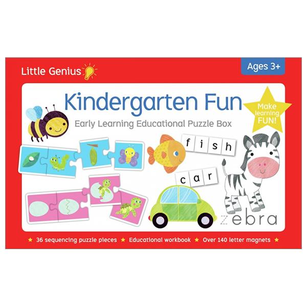 little genius: kindergarten fun early learning educational puzzle box