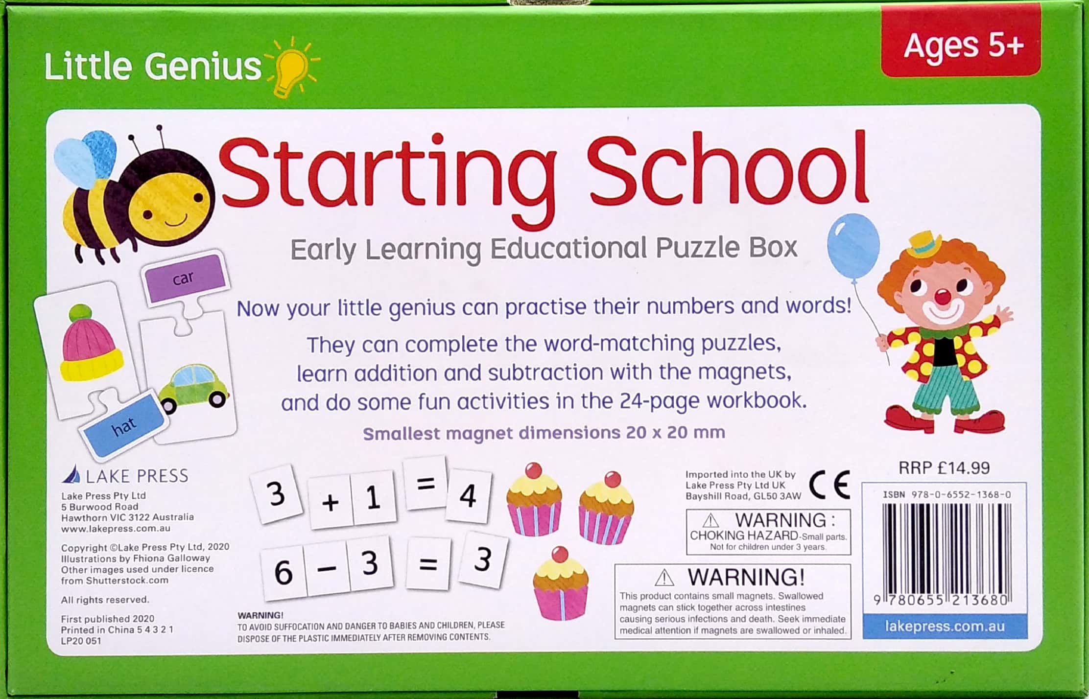 little genius: starting school early learning educational puzzle box - Ảnh 7