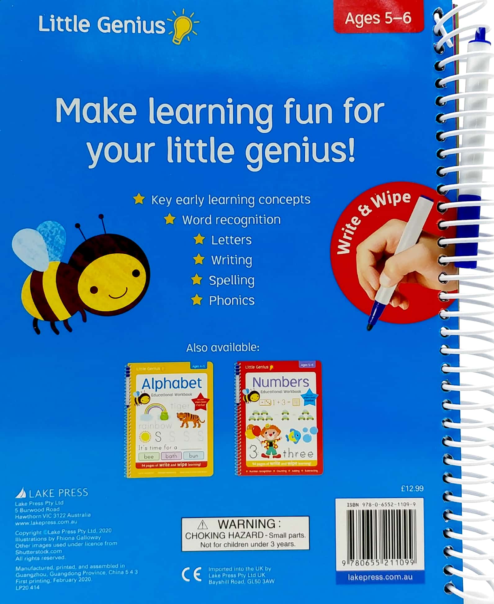 little genius write and wipe bind up - first words - Ảnh 6