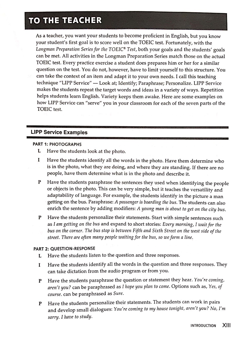 longman preparation series for the toeic test: listening and reading (6th edition) student book - level advanced with mp3 & answer key - Ảnh 6