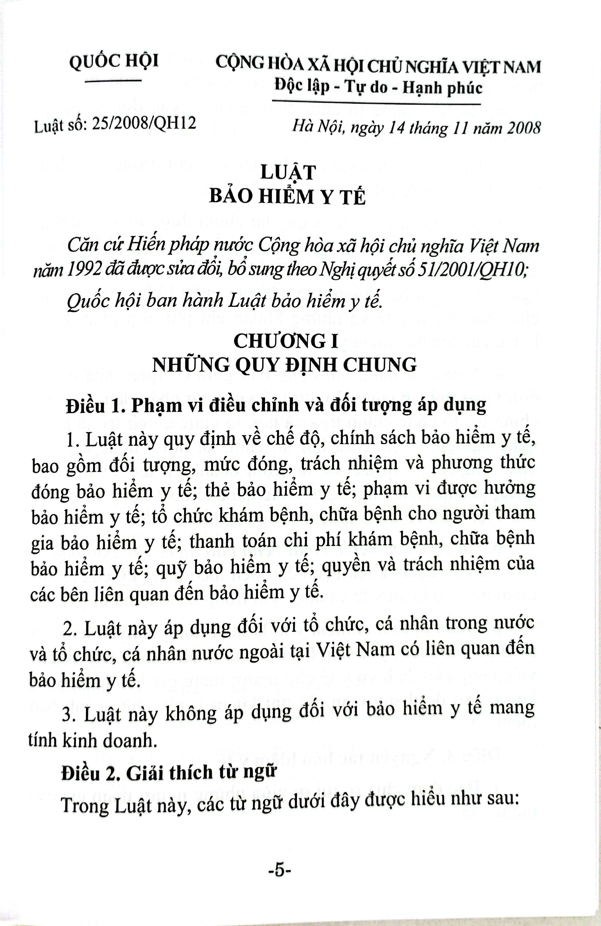 Luật Bảo Hiểm Y Tế (Hiện Hành) Sửa Đổi, Bổ Sung Năm 2024 - Ảnh 5