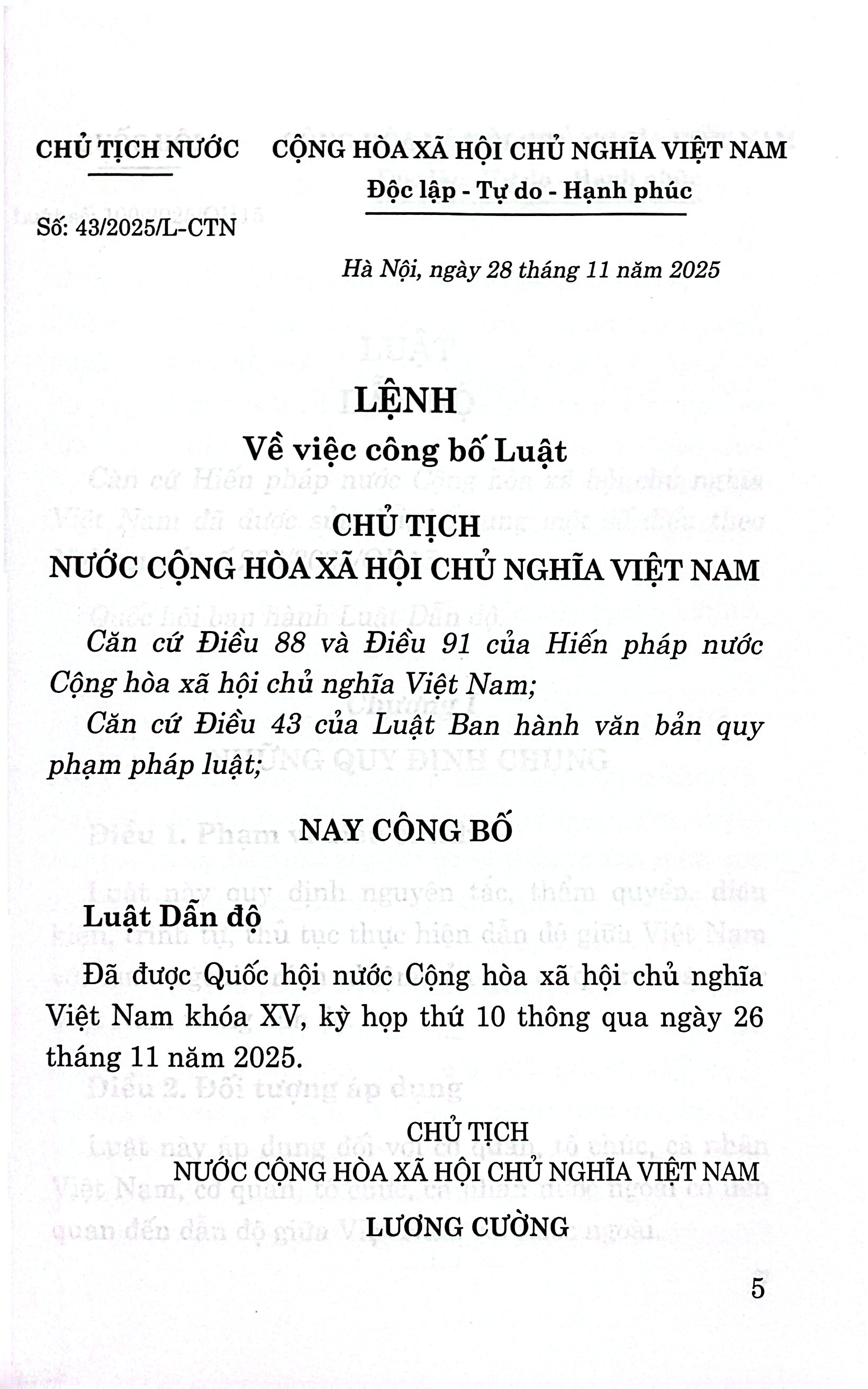 Luật Dẫn Độ Năm 2025 - Ảnh 4