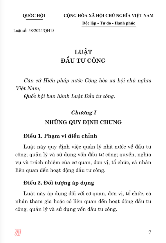 Luật Đầu Tư Công Năm 2024 - Ảnh 7