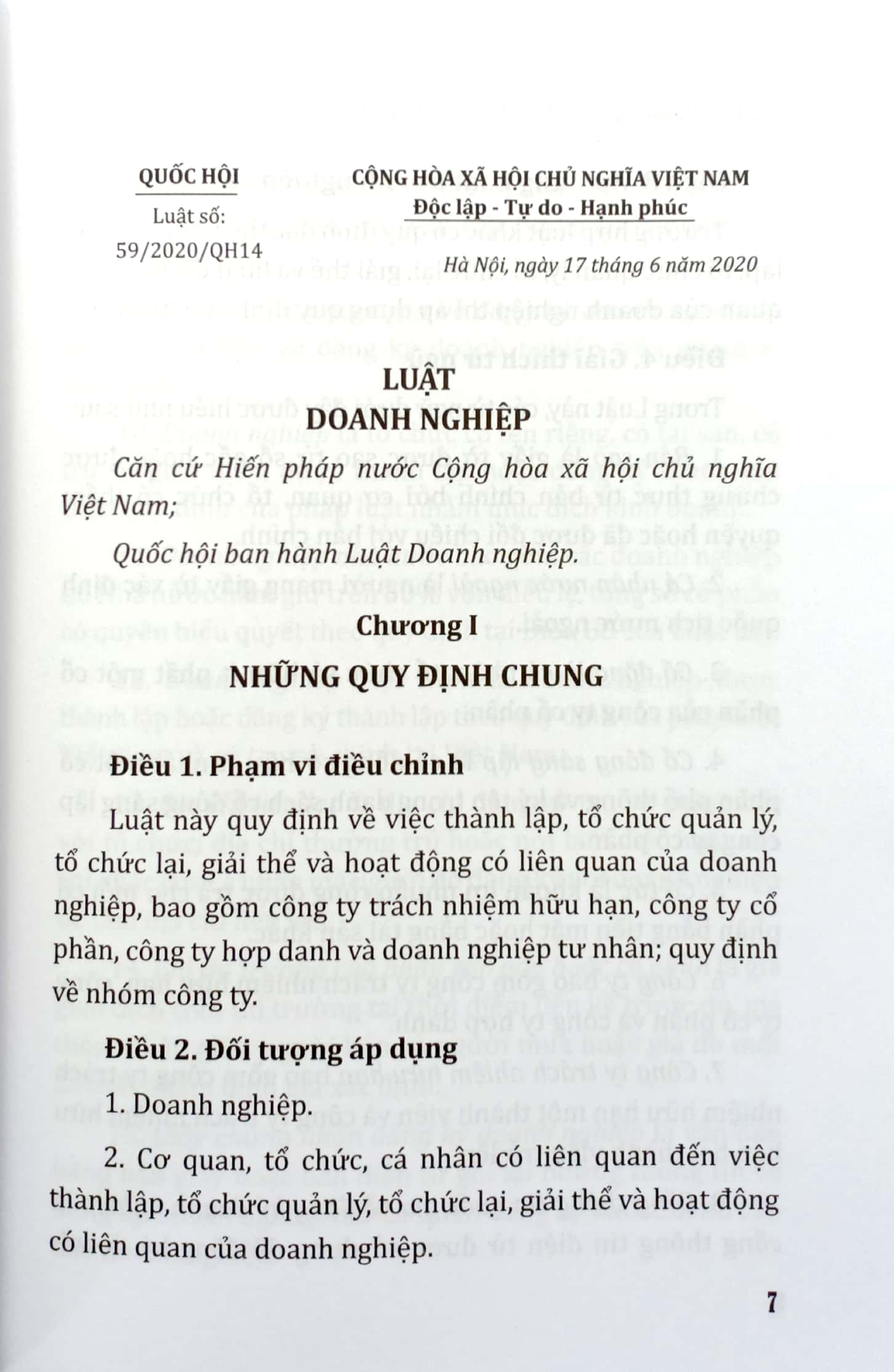 luật doanh nghiệp năm 2020 - luật hỗ trợ doanh nghiệp nhỏ và vừa của nước cộng hòa xã hội chủ nghĩa việt nam - Ảnh 4