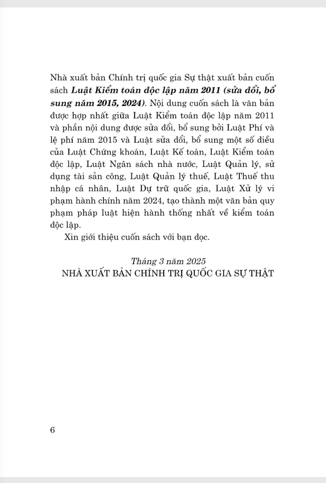 Luật Kiểm Toán Độc Lập Năm 2011 (Sửa Đổi, Bổ Sung Năm 2015, 2024) - Ảnh 4